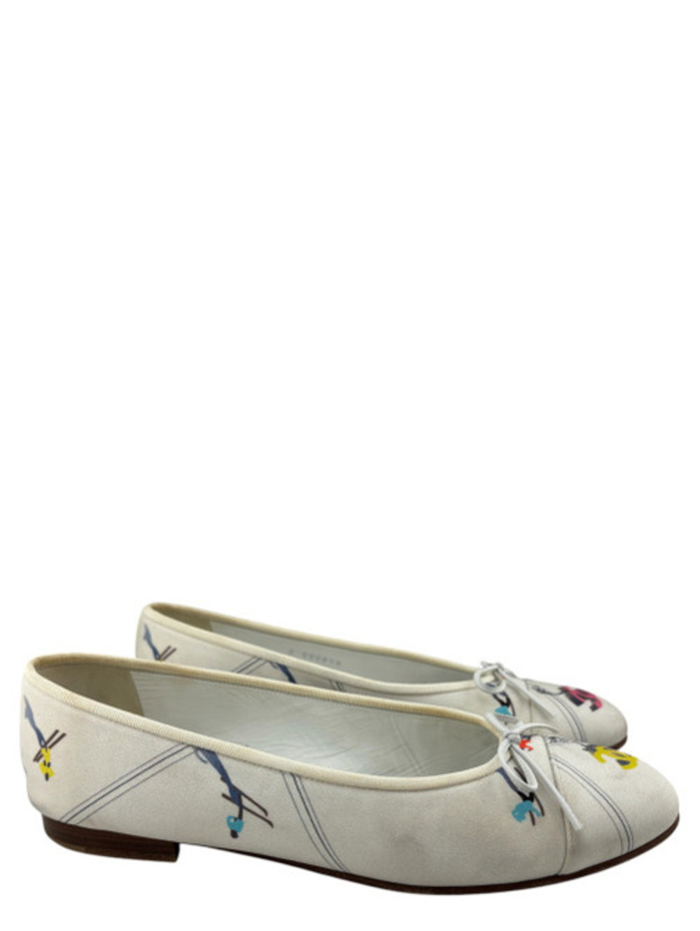 Chanel CC Ski Printed Ballet Flats